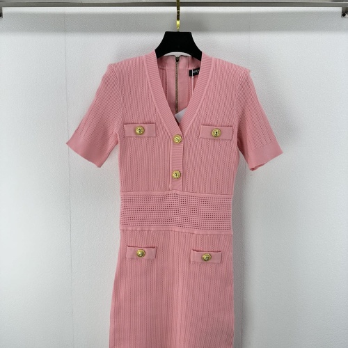 Replica Balmain Dresses Short Sleeved For Women #1201927, $108.00 USD, [ITEM#1201927], Replica Balmain Dresses outlet from China