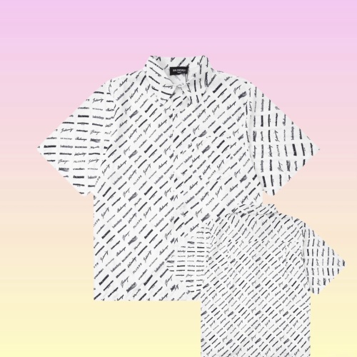 Replica Balenciaga Shirts Short Sleeved For Unisex #1202861, $52.00 USD, [ITEM#1202861], Replica Balenciaga Shirts outlet from China