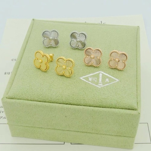 Replica Van Cleef & Arpels Earrings For Women #1203449 $25.00 USD for Wholesale
