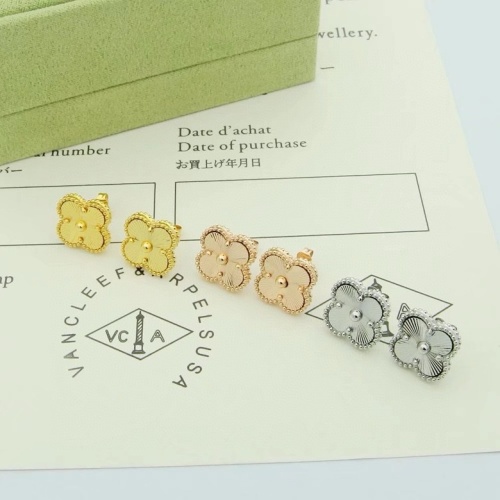 Replica Van Cleef & Arpels Earrings For Women #1203449 $25.00 USD for Wholesale