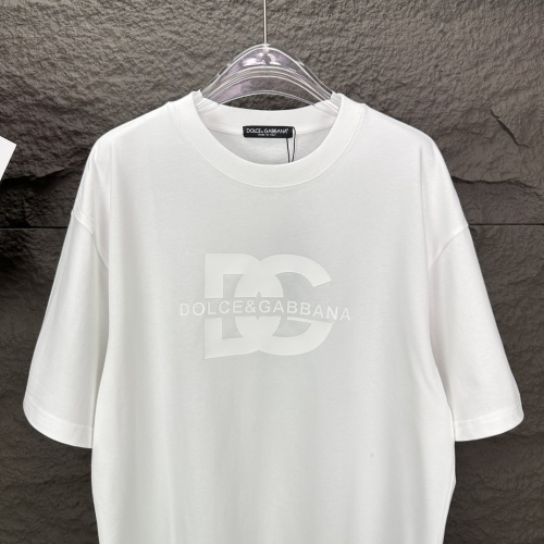 Replica Dolce & Gabbana D&G T-Shirts Short Sleeved For Unisex #1204218 $40.00 USD for Wholesale