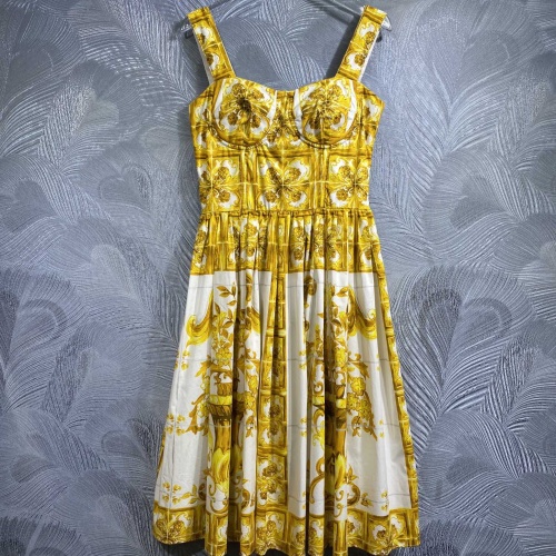 Replica Dolce &amp; Gabbana Dresses Sleeveless For Women #1204388, $128.00 USD, [ITEM#1204388], Replica Dolce &amp; Gabbana Dresses outlet from China