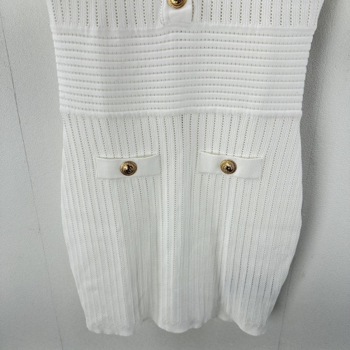 Replica Balmain Dresses Short Sleeved For Women #1204400 $102.00 USD for Wholesale