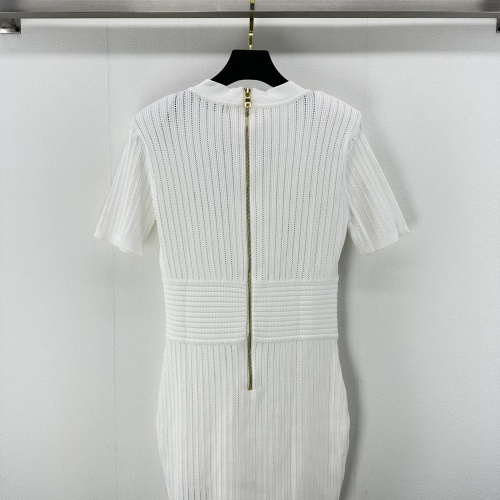 Replica Balmain Dresses Short Sleeved For Women #1204400 $102.00 USD for Wholesale