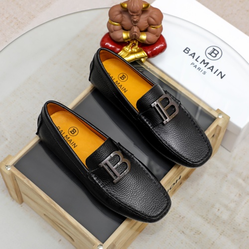 Replica Balmain Leather Shoes For Men #1204493, $76.00 USD, [ITEM#1204493], Replica Balmain Leather Shoes outlet from China