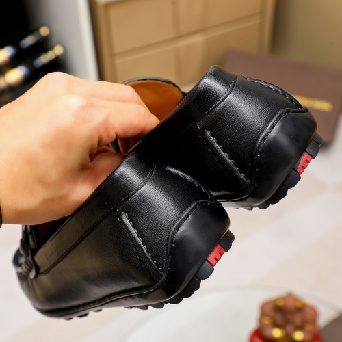 Replica Bottega Veneta BV Leather Shoes For Men #1204497 $85.00 USD for Wholesale