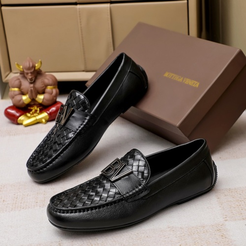 Replica Bottega Veneta BV Leather Shoes For Men #1204498 $85.00 USD for Wholesale