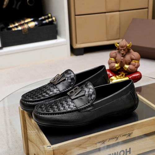 Replica Bottega Veneta BV Leather Shoes For Men #1204498 $85.00 USD for Wholesale