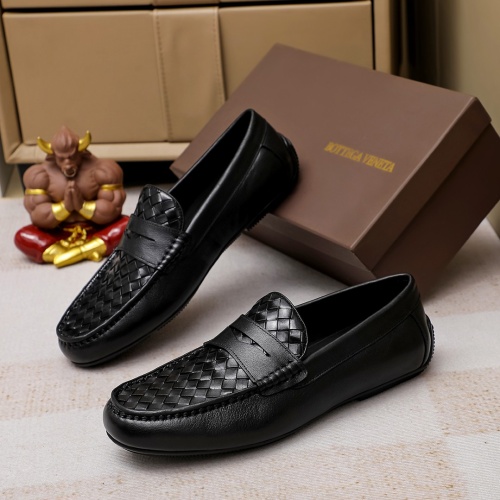 Replica Bottega Veneta BV Leather Shoes For Men #1204499 $85.00 USD for Wholesale