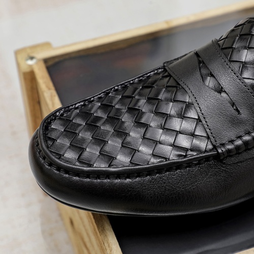 Replica Bottega Veneta BV Leather Shoes For Men #1204499 $85.00 USD for Wholesale