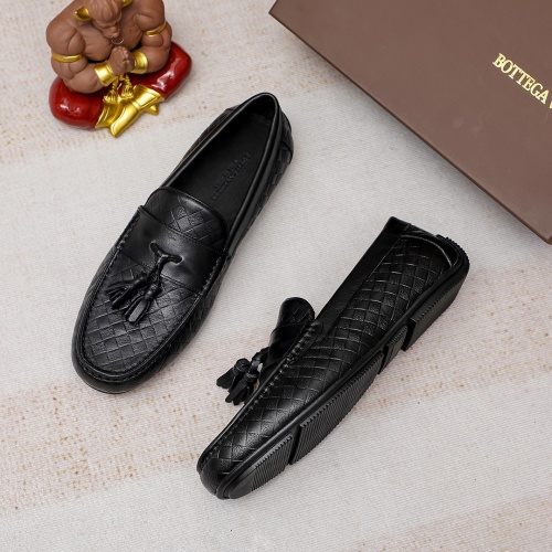 Replica Bottega Veneta BV Leather Shoes For Men #1204500 $85.00 USD for Wholesale