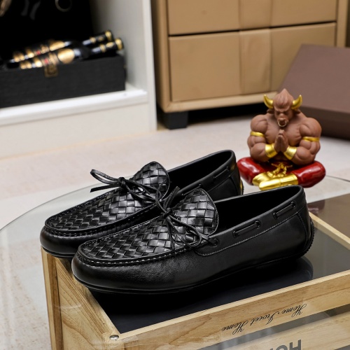 Replica Bottega Veneta BV Leather Shoes For Men #1204501 $85.00 USD for Wholesale