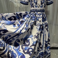 $130.00 USD Dolce & Gabbana Dresses Short Sleeved For Women #1204394