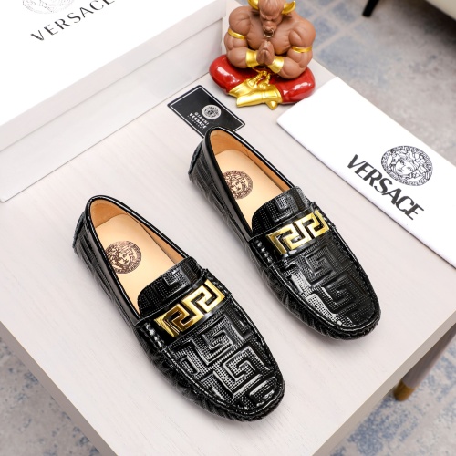 Replica Versace Leather Shoes For Men #1205121, $76.00 USD, [ITEM#1205121], Replica Versace Leather Shoes outlet from China