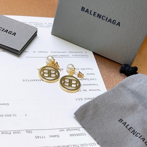 Replica Balenciaga Earrings For Women #1205255 $29.00 USD for Wholesale
