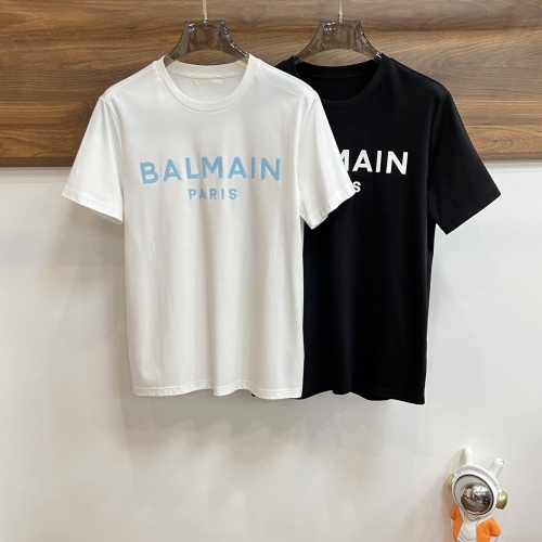 Replica Balmain T-Shirts Short Sleeved For Men #1205576 $76.00 USD for Wholesale