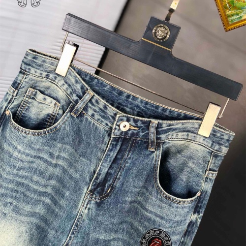 Replica Chrome Hearts Jeans For Men #1206483 $48.00 USD for Wholesale