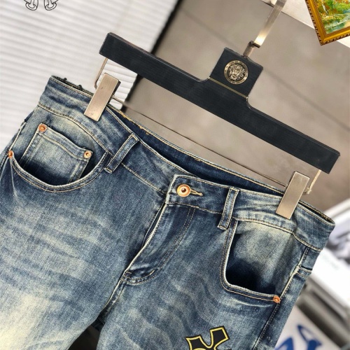 Replica Chrome Hearts Jeans For Men #1206490 $48.00 USD for Wholesale