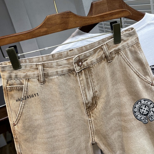 Replica Chrome Hearts Jeans For Men #1206576 $40.00 USD for Wholesale