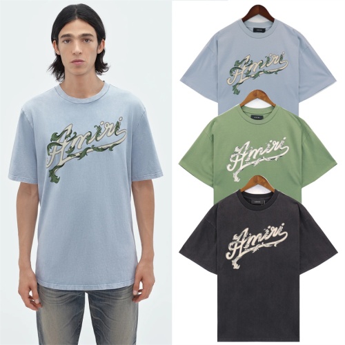 Replica Amiri T-Shirts Short Sleeved For Unisex #1206610 $34.00 USD for Wholesale