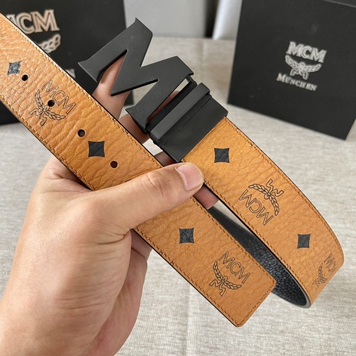 Replica MCM AAA Quality Belts For Men #1207022 $60.00 USD for Wholesale