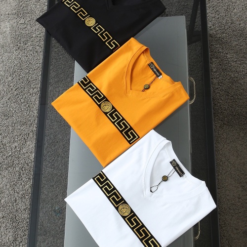 Replica Versace T-Shirts Short Sleeved For Men #1207302 $29.00 USD for Wholesale