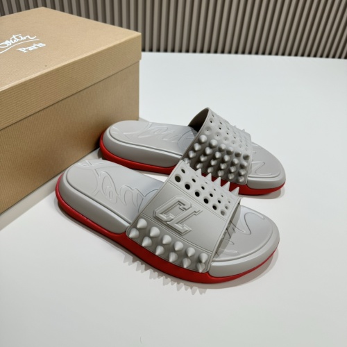 Replica Christian Louboutin CL Slippers For Men #1207306 $60.00 USD for Wholesale