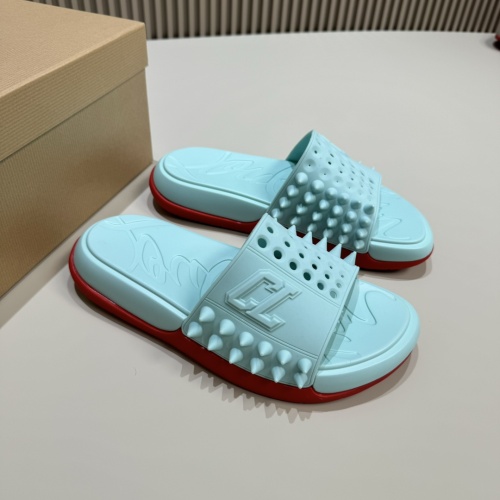 Replica Christian Louboutin CL Slippers For Men #1207307 $60.00 USD for Wholesale