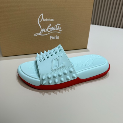 Replica Christian Louboutin CL Slippers For Men #1207307 $60.00 USD for Wholesale