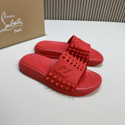 Replica Christian Louboutin CL Slippers For Men #1207309 $60.00 USD for Wholesale
