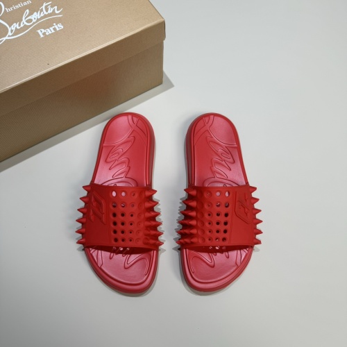 Replica Christian Louboutin CL Slippers For Men #1207309 $60.00 USD for Wholesale