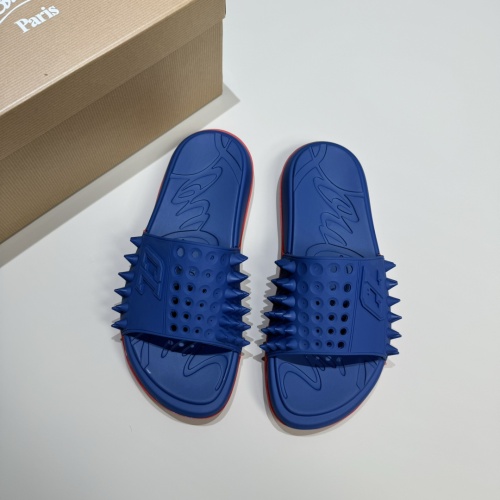 Replica Christian Louboutin CL Slippers For Men #1207310 $60.00 USD for Wholesale