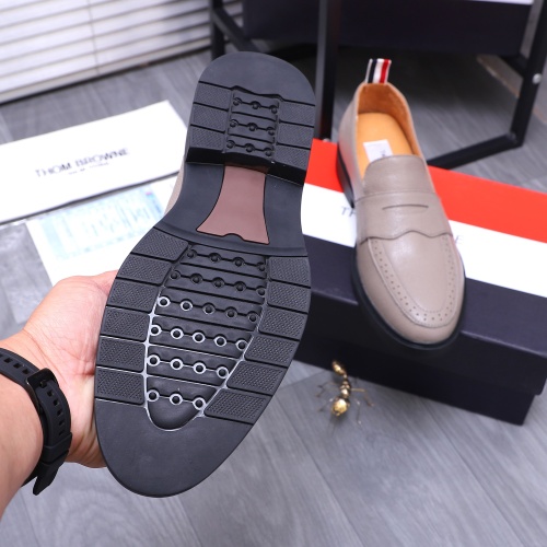 Replica Thom Browne Leather Shoes For Men #1207389 $82.00 USD for Wholesale