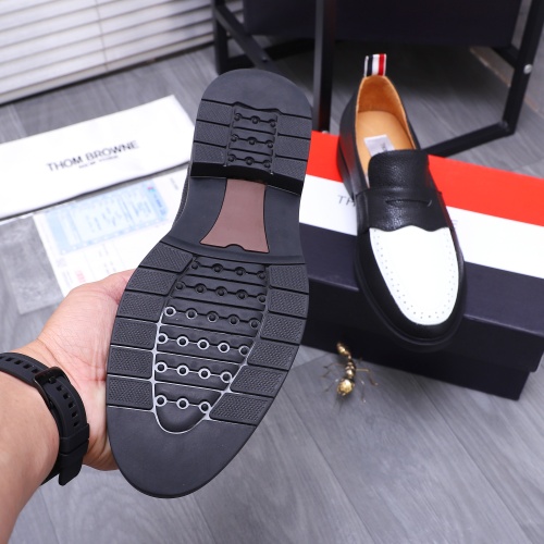 Replica Thom Browne Leather Shoes For Men #1207393 $82.00 USD for Wholesale
