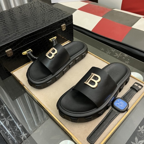 Replica Balmain Slippers For Men #1207470, $52.00 USD, [ITEM#1207470], Replica Balmain Slippers outlet from China