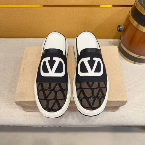 Replica Valentino Slippers For Men #1207476 $64.00 USD for Wholesale