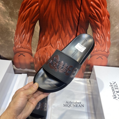 Replica Alexander McQueen Slippers For Men #1207504 $45.00 USD for Wholesale