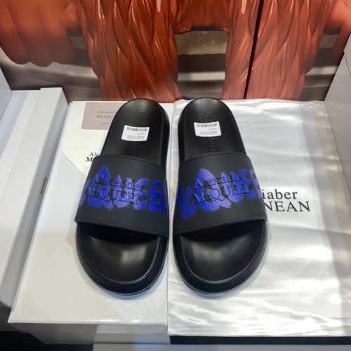 Replica Alexander McQueen Slippers For Men #1207507 $45.00 USD for Wholesale