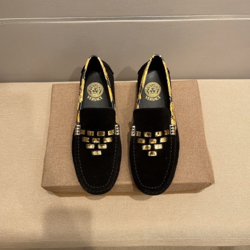 Replica Versace Leather Shoes For Men #1207513, $68.00 USD, [ITEM#1207513], Replica Versace Leather Shoes outlet from China