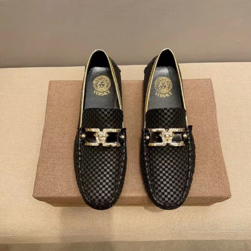 Replica Versace Leather Shoes For Men #1207517, $72.00 USD, [ITEM#1207517], Replica Versace Leather Shoes outlet from China