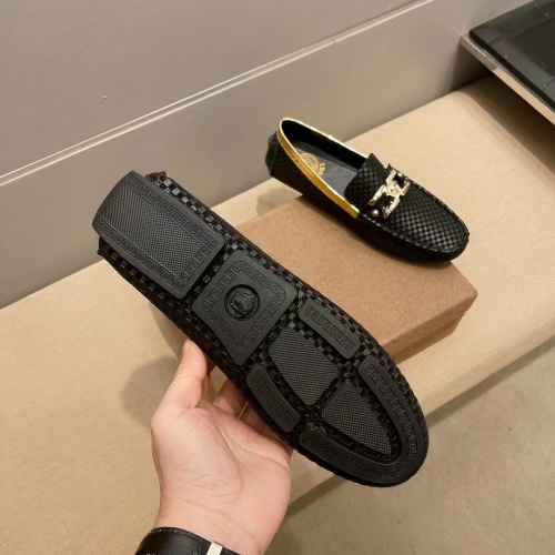 Replica Versace Leather Shoes For Men #1207517 $72.00 USD for Wholesale