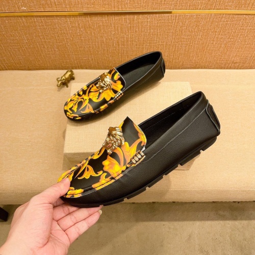 Replica Versace Leather Shoes For Men #1207740, $68.00 USD, [ITEM#1207740], Replica Versace Leather Shoes outlet from China