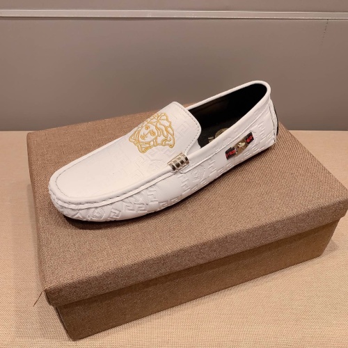 Replica Versace Leather Shoes For Men #1207868 $68.00 USD for Wholesale