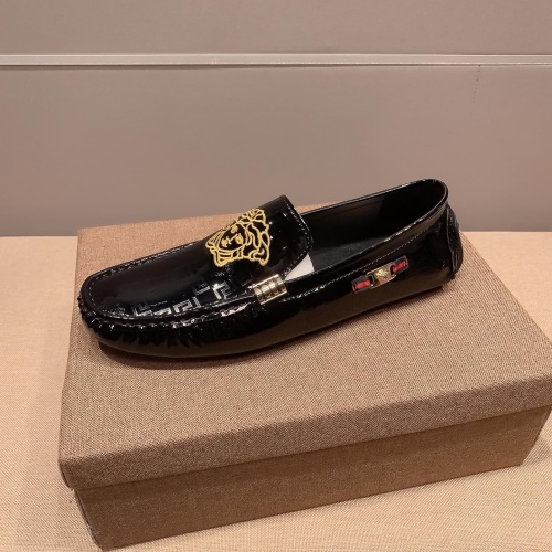 Replica Versace Leather Shoes For Men #1207869 $68.00 USD for Wholesale