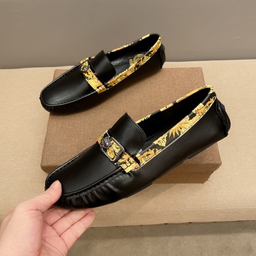 Replica Versace Leather Shoes For Men #1207943, $68.00 USD, [ITEM#1207943], Replica Versace Leather Shoes outlet from China