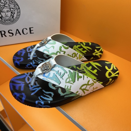 Replica Versace Slippers For Men #1208136 $52.00 USD for Wholesale