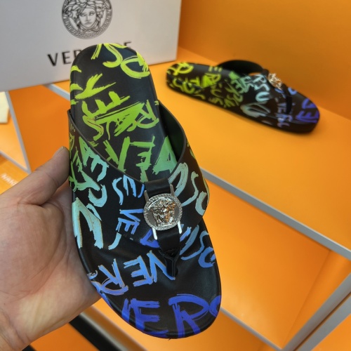 Replica Versace Slippers For Men #1208137 $52.00 USD for Wholesale