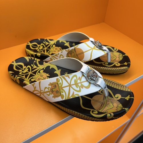 Replica Versace Slippers For Men #1208140 $52.00 USD for Wholesale