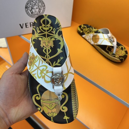 Replica Versace Slippers For Men #1208140 $52.00 USD for Wholesale