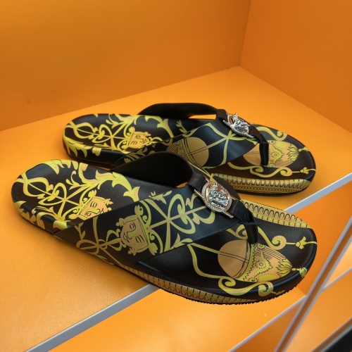 Replica Versace Slippers For Men #1208141 $52.00 USD for Wholesale